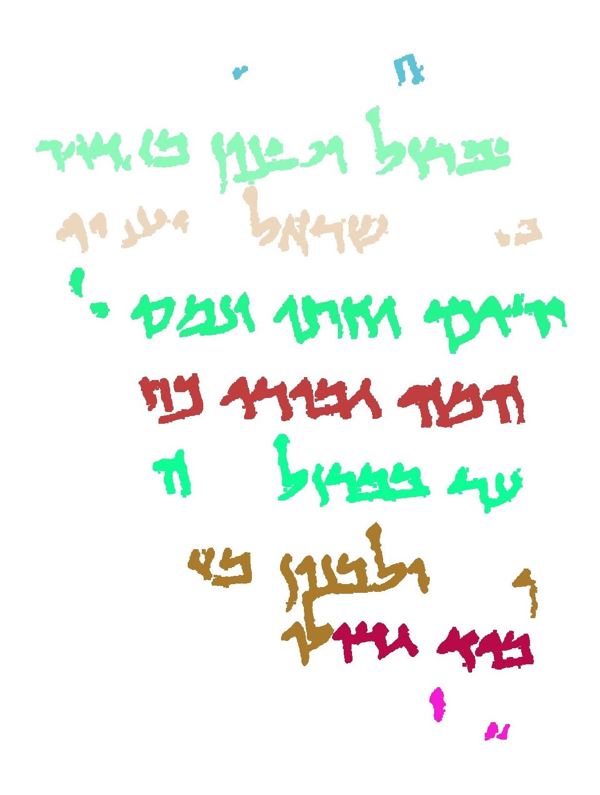 Example of line segmentation